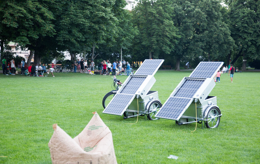 Mobile Solaranlage