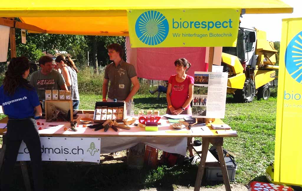 Verkaufsstand von biorespect