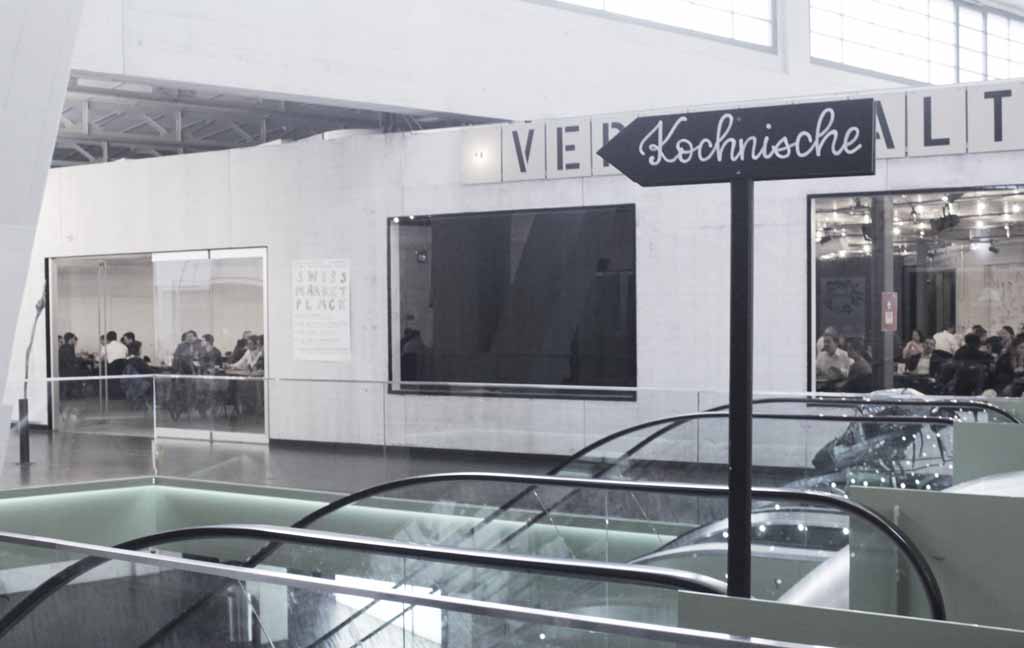 Schild zur Kochnische