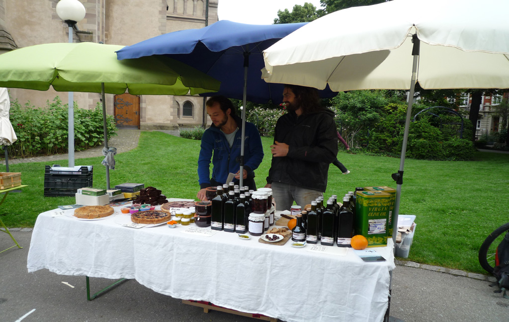 Stand der Lebensmittelkampagne