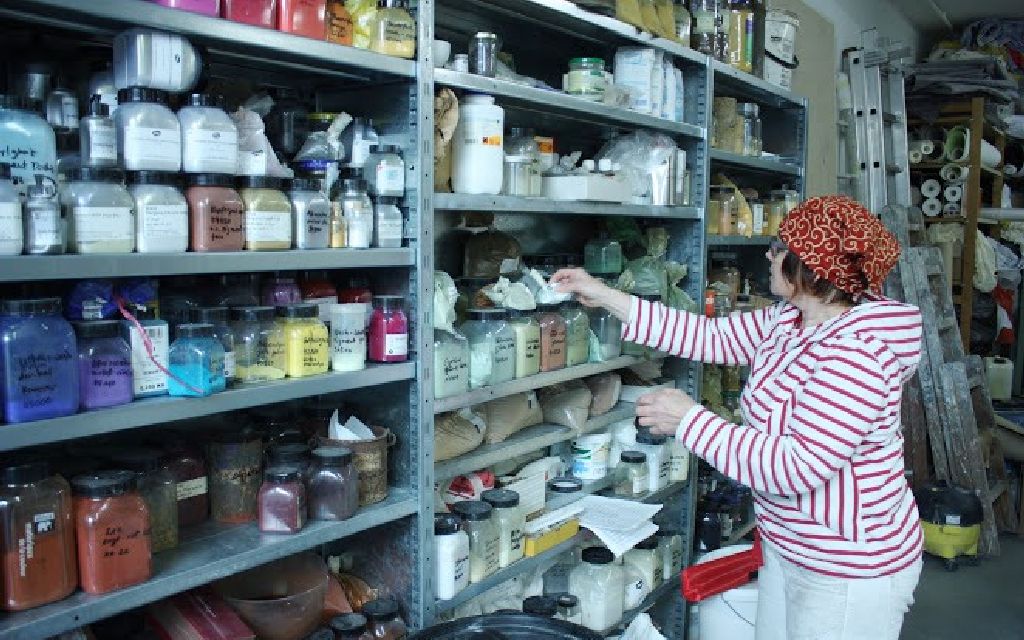 Luzia Borer bei der Arbeit