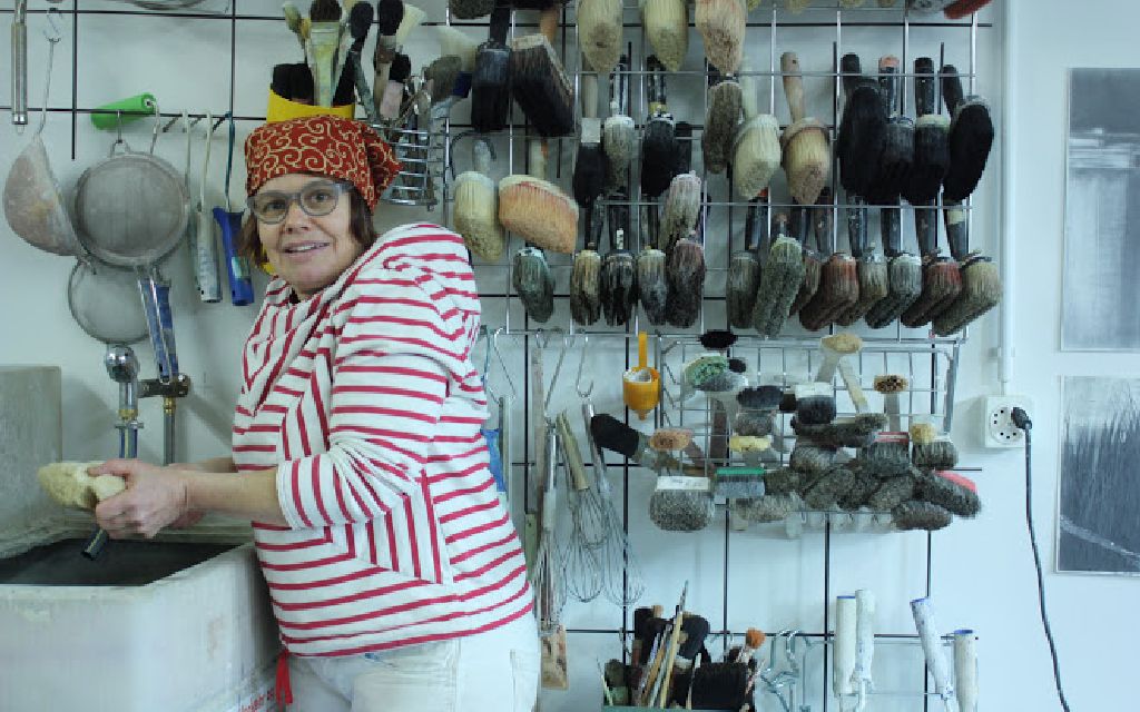 Luzia Borer bei der Arbeit