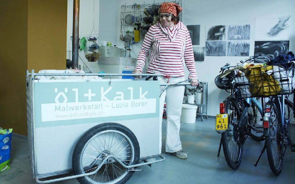 Luzia Borer bei der Arbeit