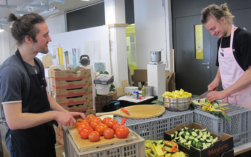 Fidel Stadelmann bei der Arbeit
