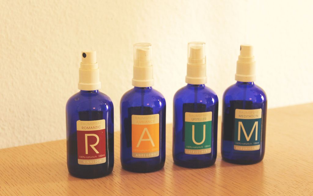 Vier Raumsprays