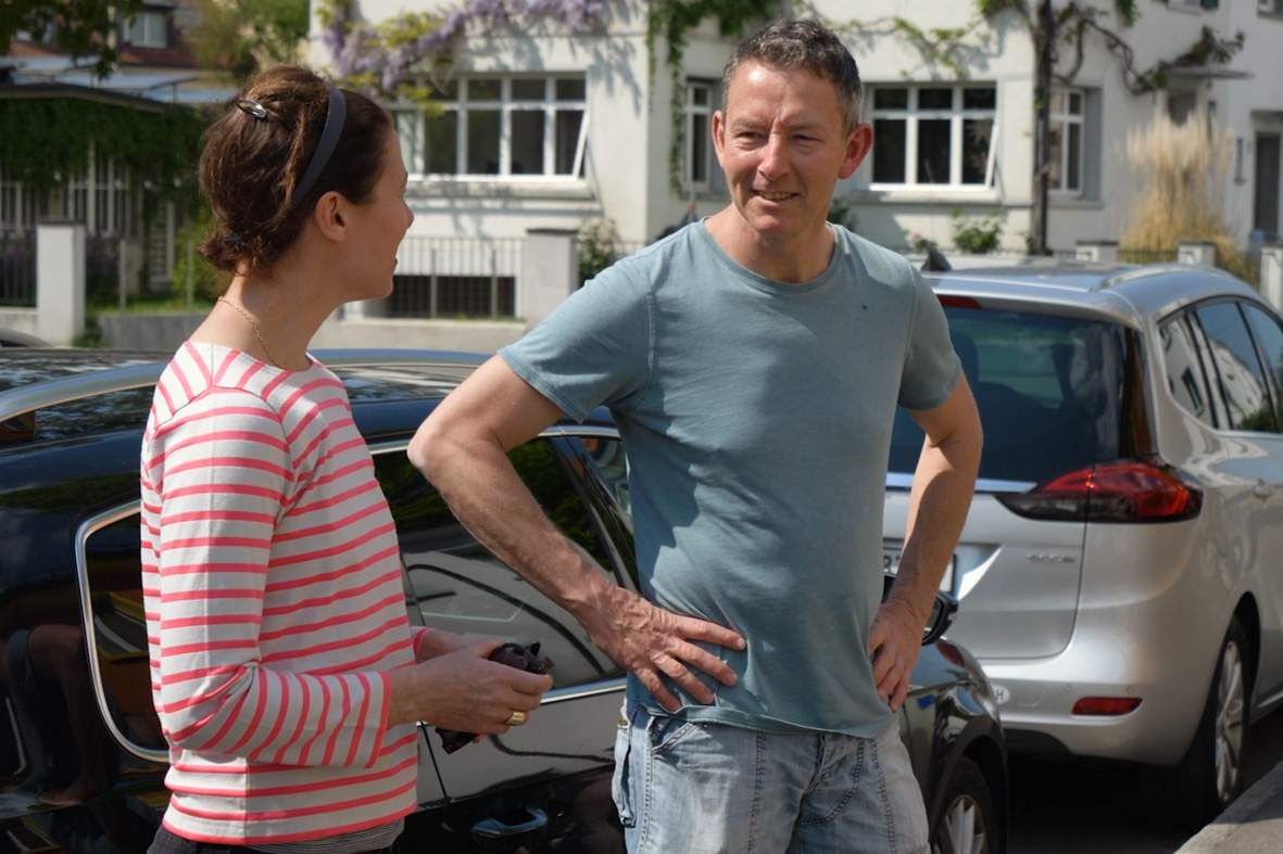 Hauseigentümer sprechen miteinander