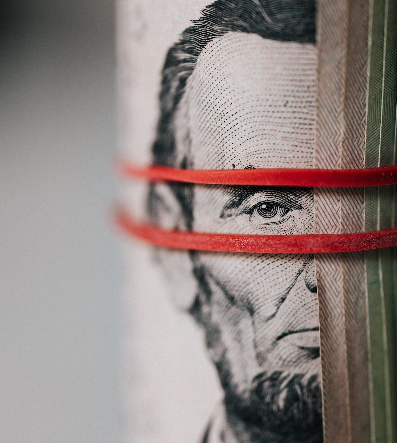 Banknoten mit Abraham Lincoln drauf