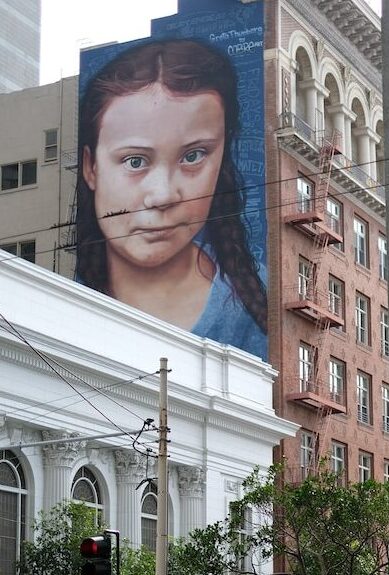 Wandbild von Greta Thunberg