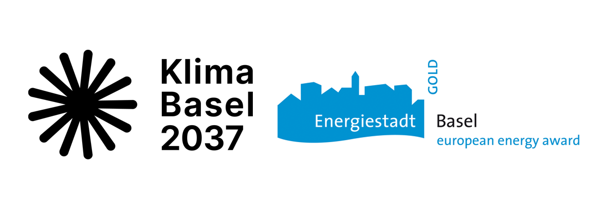 Logo Klima Basel 2037 und Energiestadt Basel