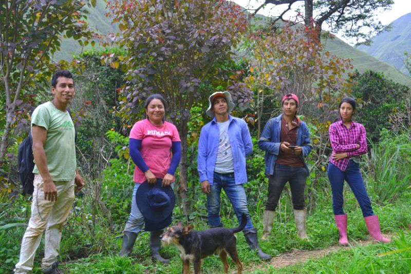 Das Team von Arbol conrazon in Ecuador.