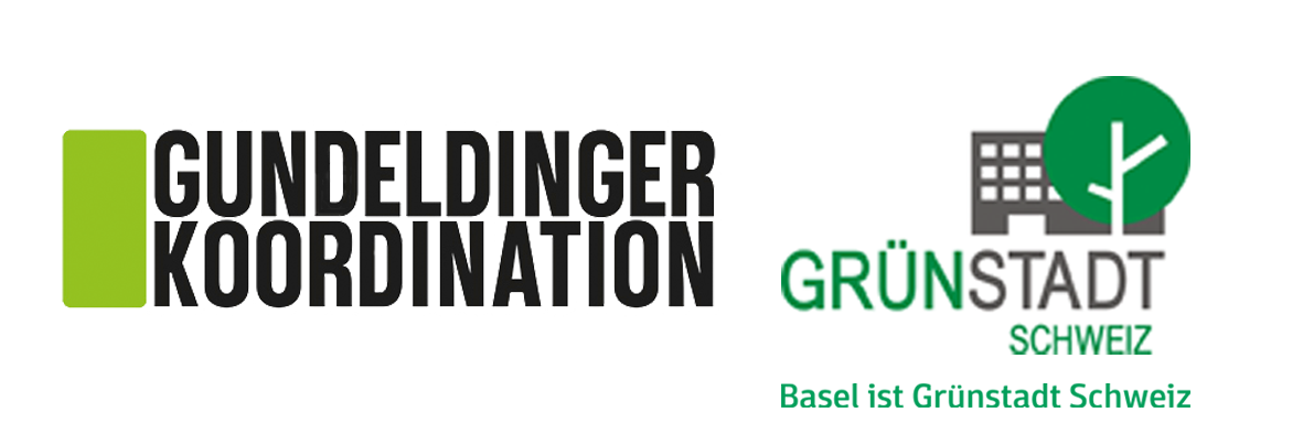 Logos Gundeldinger Koordination und Grünstadt Schweiz
