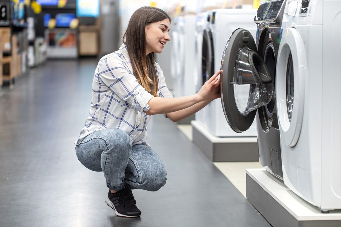 Waschmaschinen in Fachgeschäft
