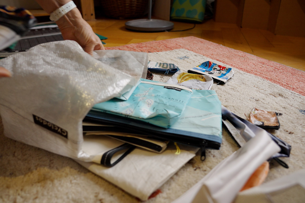 viele verschiedene Upcycling-Produkte